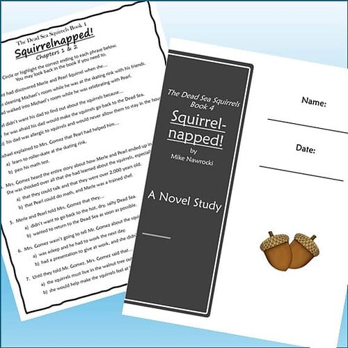 Cover of 'Squirrel-napped!' by Mike Nawrocki, a children's novel about a squirrel adventure.