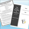 Slide1 Image of educational materials including a novel study guide titled 'The World According to Humphrey' and a notebook, ideal for homeschooling resources.