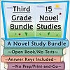 Third Grade Homeschool Study Bundle Third grade homeschool study bundle with open book, answer keys, and no prep print-and-go materials for effective learning.