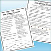 Slide2 Image of a homeschool worksheet titled 'Tree-mendous Trouble' with fill-in-the-blank questions for students.
