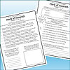 Slide2 Homeschool Resource Co. educational materials for homeschooling, featuring books and resources for Merle of Nazareth chapters 3 and 4.