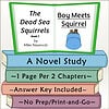 Homeschool Resource Co. Book Cover Educational book cover titled 'The Dead Sea Squirrels Book 2: Boy Meets Squirrel' by Mike Nawrocki, featuring colorful book illustrations and study details.