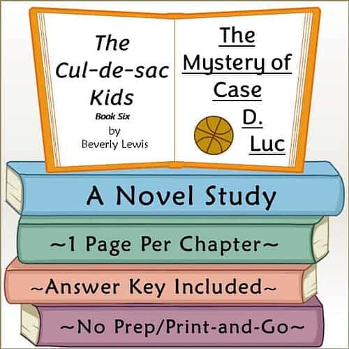 Colorful stack of educational books with titles related to homeschool study and mystery case books for kids.