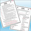 Slide3 Frozen chapter three worksheet for homeschool with questions and answer choices about the story and characters.