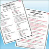Slide3 Educational worksheet for homeschool students featuring questions about 'Squirreled Away' story from The Dead Sea Squirrels series.