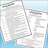Slide3 Sample worksheet for homeschooling with questions on Whirly Squirrels, including multiple-choice and fill-in-the-blank questions.