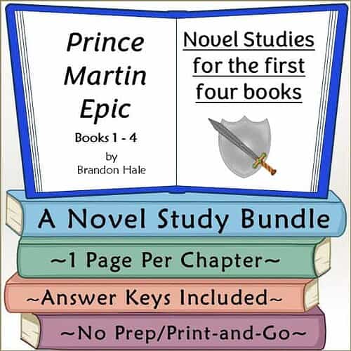 Homeschool Book Bundle for Novel Studies Homeschool resource book bundle for novel studies, including Prince Martin Epic, with answer keys and printable format, ideal for homeschooling curriculum.