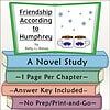 Friendship According to Humphrey Book Cover Cover of 'Friendship According to Humphrey' by Betty G. Birney, featuring two coffee mugs with hearts and snowflakes in the background, for homeschool learning.