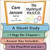 Homeschool Resource Co. Book Cover Children's educational book cover titled 'The Mystery of the U.F.O.' by Cam Jansen, featuring colorful illustrations of UFOs and a stack of study guides.