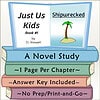 Homeschool Resource Co. Book Cover Children's educational book cover titled 'Just Us Kids Book 1' by D. Stewart, featuring a shipwrecked island scene with a palm tree, designed for homeschooling resources.