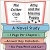 The Critter Club #1 Amy and the Missing Puppy Cover of 'Amy and the Missing Puppy' by Callie Barkley, part of The Critter Club series, featuring a stack of colorful books with a red open book on top.
