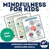 Mindfulness for Kids Educational Resources Kids mindfulness activity sheets with eye, nose, brain, tongue, and hand illustrations for teaching mindfulness skills.