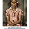 The girl in the pink dress by Mahmoud Saad Portrait of a girl in a pink dress with a headband, jewelry, and a serious expression, painted by Mahmoud Saad in 1945.