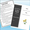 Homeschool resource worksheet featuring a book cover titled 'A New Friend' and a simple flower drawing, ideal for homeschooling activities.