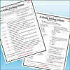 Slide3 Educational worksheet titled 'A Dusty Donkey Detour' with questions and answers about biblical stories and characters.