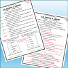 Educational worksheet for homeschool lesson planning with questions and answer options.