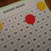 WhatsApp Image 2024-02-24 at 16.29.22 (2) Educational hundred square chart with colored counters for math learning.