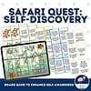 cropped-98.jpg Safari Quest self-discovery board game for homeschool learning, featuring colorful cards and interactive activities to promote self-awareness in children.