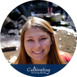 cropped-Cultivating-Thriving-Minds-Logo.jpg Smiling young girl outdoors near a stream, promoting homeschooling and cultivating thriving minds.