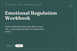 Emotional Regulation Workbook | Coping Skills & Self-Calming Activities