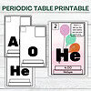 Printable Periodic Table for Homeschooling Homeschool resource featuring a printable periodic table with helium and colorful balloons for educational use.
