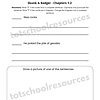 Homeschool Resource Co. Educational Image Educational worksheet for homeschooling with science and reading activities for kids.