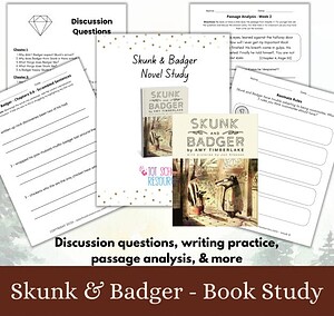 Skunk & Badger - Book Study or Novel Study