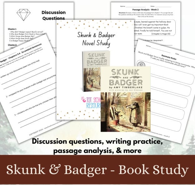 cropped-Skunk-Badger-product-image.jpg Skunk and Badger book study materials for homeschool, including discussion questions and passage analysis.
