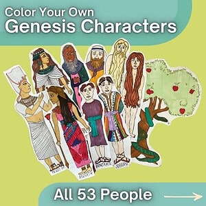Color Your Own Genesis Characters