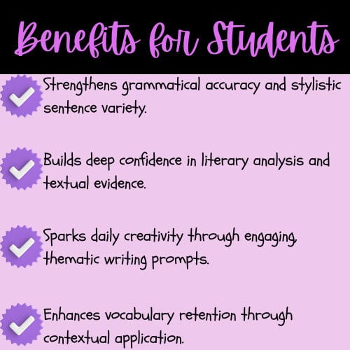 5 - Benefits for Students - 2026 November ELA Bell Ringers 4 - Benefits for Educators - 2026 November ELA Bell Ringers