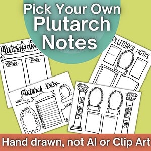 Plutarch Notes for Kids Printable | Plutarch's Lives Activity Sheets