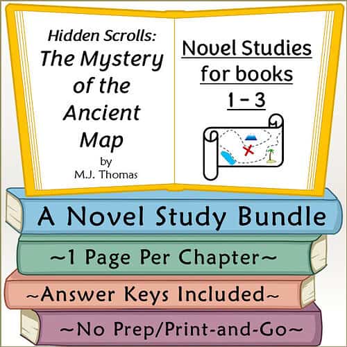 Hidden Scrolls: The Mystery of the Ancient Map Novel Study Bundle