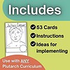 Homeschool Resource Co. Educational Card Set Educational card set featuring Julius Caesar with 53 cards, instructions, and ideas for implementing in homeschool curriculum.