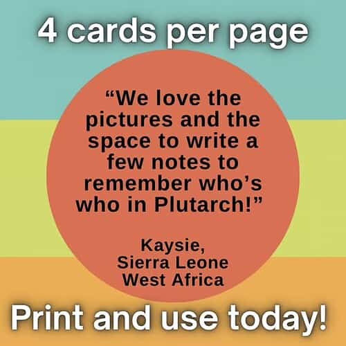 Educational Flashcards for Homeschooling Homeschool resource card with quote about learning and note-taking in a colorful design.
