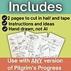 Homeschool Resource Co. DIY Map Pages Homeschool resource includes 2 pages to cut and tape, with instructions and hand-drawn maps for homeschooling activities.