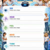 WORKSHEET - The Immersion Machine This is a colourful educational worksheet titled “Worksheet 1: The Immersion Machine,” designed as part of The Web Trap 5-Day Mini Unit Course. It encourages learners to investigate how virtual-reality technology can use different sensory and mental signals to make an artificial experience feel real. At the top, the title appears against a glowing blue digital background filled with circular interface graphics and floating technology symbols. A black-and-silver DreamWalker virtual-reality headset marked “DW” sits beneath the title, surrounded by flowing blue light. Four young characters from The Web Trap appear around the heading. On the left are Bindi, with long black hair in a braid, and Beam, with messy black hair. On the right are Jack, with short blond hair, and Maddy, with shoulder-length blonde hair. All four wear simple white T-shirts. The main worksheet is divided into five large writing sections, each asking the learner to record “Evidence, idea or design.” The first section is “SEE,” shown in blue with an eye icon. Students can consider what visual information an immersive system might provide. The second is “HEAR,” shown in purple with an ear icon, inviting learners to consider sound and auditory effects. The third is “FEEL,” shown in green with a hand icon, focusing on physical sensations or other forms of sensory feedback. The fourth is “MOVE,” shown in orange. This section encourages learners to consider how body movement and physical interaction might contribute to immersion. The fifth is “THINK,” shown in turquoise with a brain icon, encouraging consideration of the thoughts, expectations or mental responses that help make an experience convincing. Each section provides several dotted lines where students can record observations, evidence or their own design ideas. At the bottom is a larger reflection question: “How do these signals combine to make the experience feel real?” Additional lines are provided for the learner’s response. Along both sides of the worksheet are full-body illustrations of characters from the story. Bindi appears on the lower left against a natural landscape with trees, cliffs and waterfalls. Jack and Maddy appear on the right against a futuristic cityscape filled with glowing blue technology. This contrast visually connects the real, natural world with the digitally enhanced world explored in The Web Trap. Overall, the worksheet uses the fictional DreamWalker technology as a starting point for investigating how immersive technology engages sight, hearing, physical sensation, movement and thought. Its purpose is to encourage observation, critical thinking and discussion about why virtual experiences can feel so convincing.