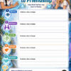 WORKSHEET - Route to Friendship This is a colorful educational worksheet titled “Worksheet 4: Rescue Route to Friendship,” from The Web Trap 5-Day Mini Unit Course. It helps learners think about how Bindi might support her friend Maddy and help her reconnect with friendship and the real world. At the top, Bindi appears on the left with long black hair in a braid, green eyes, and a white T-shirt. She reaches toward a series of glowing digital symbols. On the right, Maddy, with long wavy blonde hair and blue eyes, sits thoughtfully with her chin resting on her hand. Behind them, the scene blends natural greenery, glowing digital interfaces, a futuristic city, and a fantasy palace, representing the boundary between real and virtual worlds. Beneath the title is the instruction, “Help Bindi find her way back to Maddy.” The worksheet presents a five-stage route down the left side. Each stage has a number, a colored icon, and a large writing box labeled “Evidence, idea or design.” Stage 1 is “Notice,” represented by an eye. It encourages the learner to consider what Bindi might observe that suggests Maddy needs help. Stage 2 is “Approach,” represented by two people reaching toward each other. It focuses on how Bindi might make contact with Maddy in a supportive way. Stage 3 is “Listen,” represented by an ear. This stage emphasizes paying attention to what Maddy says and understanding her feelings and needs. Stage 4 is “Remind,” represented by a heart. It encourages learners to consider how Bindi might remind Maddy of meaningful friendships, experiences, and connections outside the virtual world. Stage 5 is “Reconnect,” represented by a handshake. It asks learners to think about ways Bindi could help Maddy rebuild her connection with friends and real life. A glowing pathway connects all five stages along the left edge of the worksheet and ends at a golden key with a heart-shaped top, symbolizing friendship as a way back to connection. At the bottom is a larger reflection box asking, “What can Bindi do at each stage?” Several lines are provided for the learner’s response. In the lower-right corner, a smaller illustration shows Bindi holding the heart-shaped golden key and looking thoughtfully toward it. The worksheet uses blue, purple, green, orange, and teal accents to distinguish the five stages. Its fantasy-digital background connects the activity to The Web Trap while the five-step sequence encourages empathy, careful observation, listening, and supportive rather than judgmental responses to a friend who may be withdrawing into a digital world.