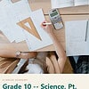 clareza-grade10-science-1.jpg Homeschool student studying science with textbooks, calculator, and notes on a wooden desk.