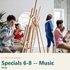 clareza-specials68-music.jpg Group of diverse children participating in a music class at Clarez Academy, engaging with musical instruments and an instructor in a bright, modern classroom.
