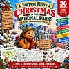 cropped-002-1.jpg Colorful cover of 'Forrest Finn's Christmas in the National Parks' educational book for kids, featuring a bear in a hat and scarf with park scenes and activities.