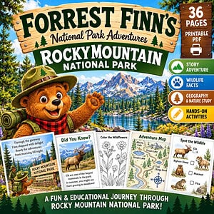 Rocky Mountain National Park for Kids | Nature Study, Wildlife Story & Printable Activities