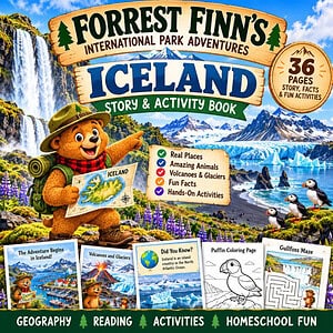 Iceland Adventure for Kids | Geography Story & Activity Book | Forrest Finn