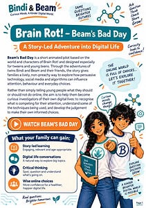 Brain Rot! Beam's Bad Day video and activities to learn about persuasive technology