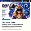 cropped-TWT-HRC-panel-1-1.jpg Book cover for 'The Web Trap' by Charlotte Mason-Friendly, featuring a girl with a VR headset surrounded by digital and fantasy elements.