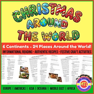 Christmas Around the World 6 Continents, 24 Places, Reading, Recipes and Crafts