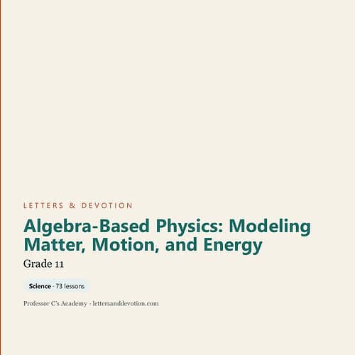 letters-devotion-g11_algebra_based_physics_modeling_matter_motion_and_energy.jpg Cover of Algebra-Based Physics textbook focusing on modeling matter, motion, and energy for Grade 11 students.