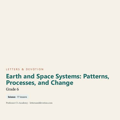 letters-devotion-g6_earth_and_space_systems_patterns_processes_and_change.jpg Cover page of Earth and Space Systems: Patterns, Processes, and Change for Grade 6 science curriculum.