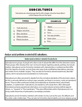 original-11948537-1.jpg Educational infographic on subcultures, their types, examples, and social implications, suitable for homeschooling resources.