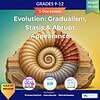 original-11955506-1.jpg Educational image showing a fossilized ammonite shell with sections of sedimentary rock, illustrating evolution concepts for grades 9-12.