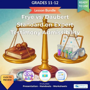 Legal scales balancing a gavel and law books, symbolizing law and testimony admissibility for grades 11-12 homeschool legal studies.